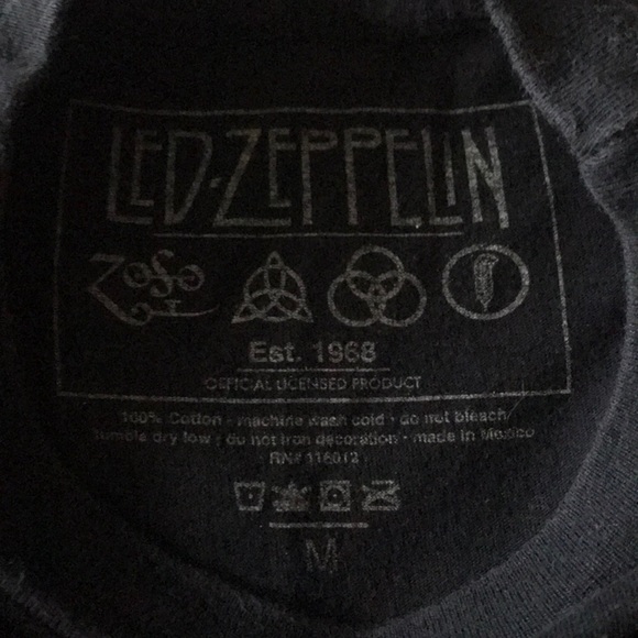 NWOT Led Zeppelin Crop Top - Picture 3 of 3